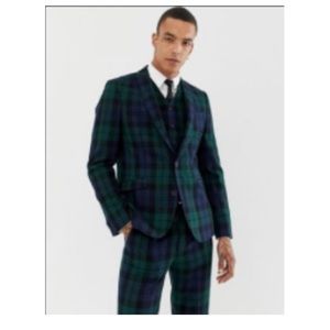 Blackwatch Plaid Suit Jacket